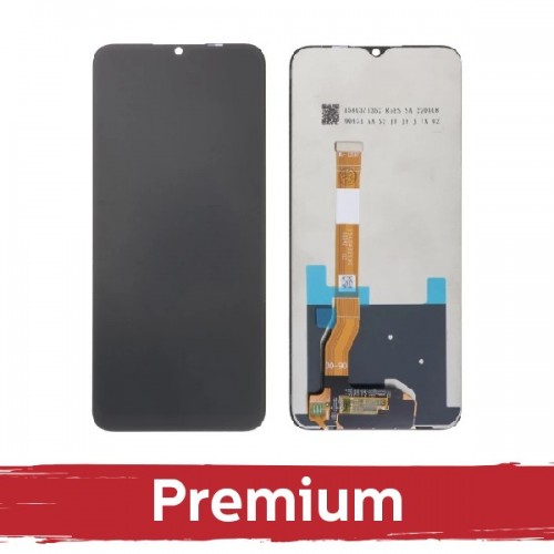 LCD-дисплей совместимый с Realme C35 / Narzo 50A Prime (4G) чёрный OEM