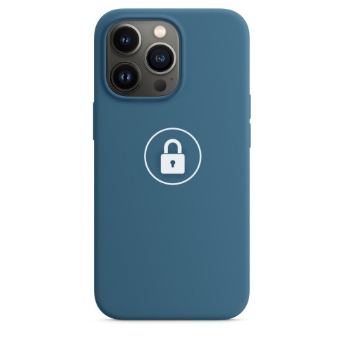 Telefono dėklas „Silicone Case v2", skirtas iPhone 13 Pro, Blue Jay, su dėžute