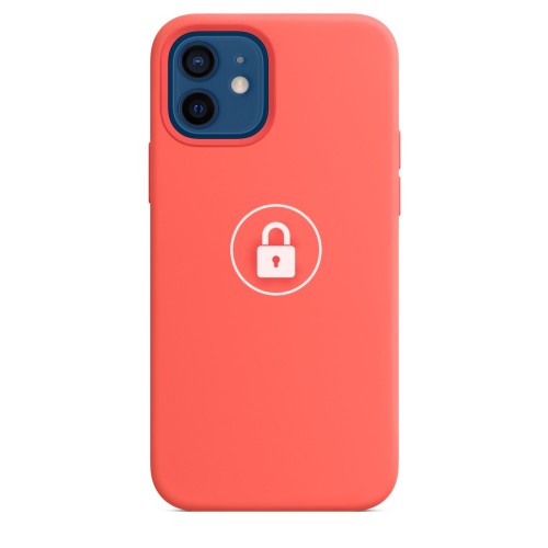 Telefono dėklas „Silicone Case v2", skirtas iPhone 12 Pro Max, Pink Citrus, su dėžute