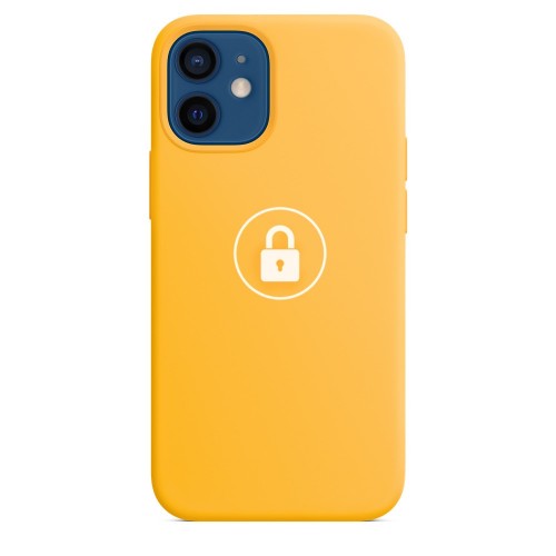 Telefono dėklas „Silicone Case v2", skirtas iPhone 12 (12 Pro), Sunflower, su dėžute
