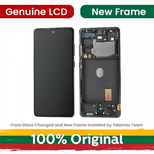 LCD Display Compatible With Samsung G780 S20 FE (G781 S20 FE 5G) with Frame / Cloud Navy Blue / (Renewed: Telemax)