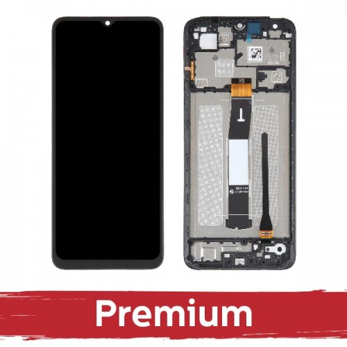 LCD дисплей для Xiaomi Redmi 12C чёрный с рамкой OEM