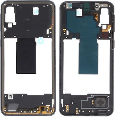 Vidurinis korpusas Samsung A405 A40 2019 juodas su buzeriu ir šoniniais mygtukais originalus (naudotas Grade B)