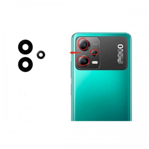 Galinės kameros stikliukas suderinamas su Xiaomi Poco X5 galinės kameros stikliukas (3vnt)