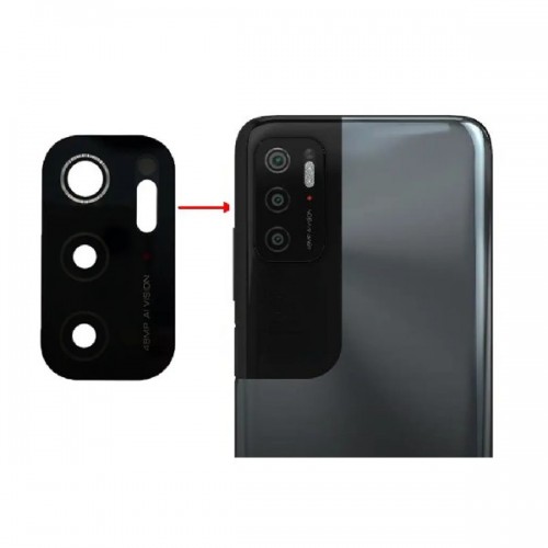 Galinės kameros stikliukas suderinamas su Xiaomi Poco M3 Pro 5G galinės kameros stikliukas