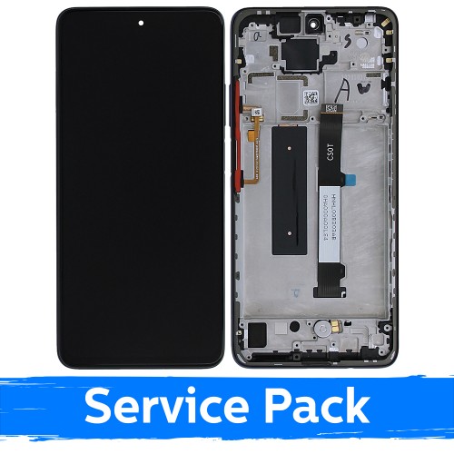 LCD Display Compatible With Xiaomi Mi 10T Lite 5G With Frame / Atlantic Blue / (Service Pack)