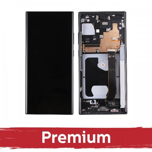 LCD ekranas skirtas Samsung N985 (N986) Note 20 Ultra su rėmeliu / Mystic Bronze / OEM