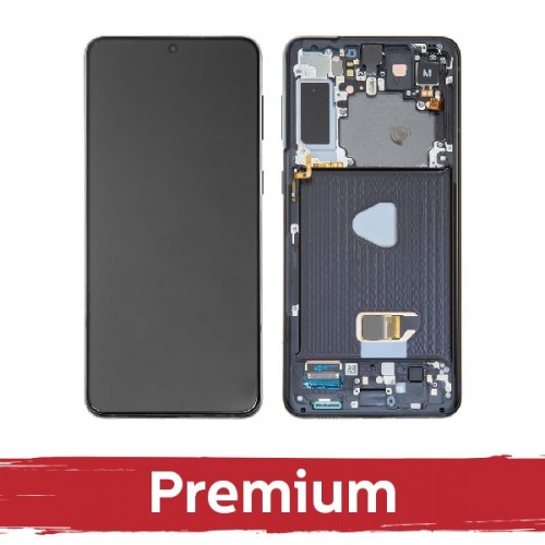 LCD Display Compatible With Samsung G996 S21 Plus with Frame / Phantom Black / OEM