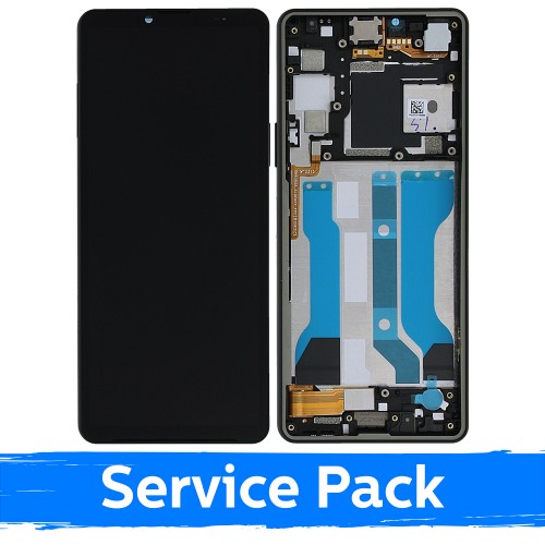 LCD дисплей для Sony Xperia 10 V чёрный с рамкой (Service Pack)