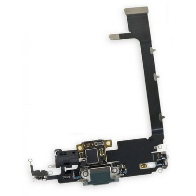 Lankstus kabelis iPhone 11 Pro Max įkrovimo jungtis su mikrofonu Midnight Green originalus (naudotas Grade A)