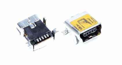 Įkrovimo jungtis universali Mini USB (5pin, ilga)