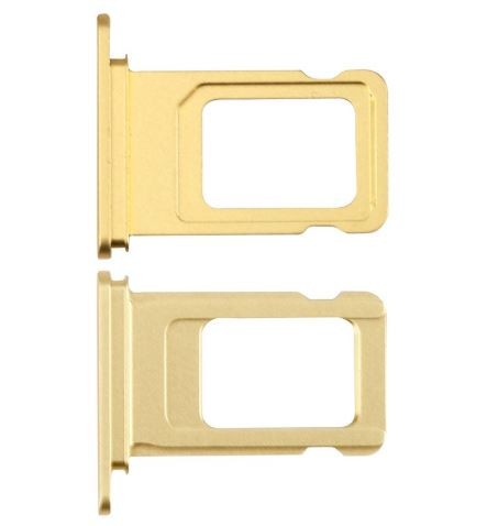 Лоток SIM-карты для iPhone 11 жёлтый ORG