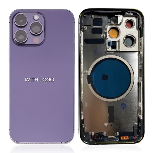 Задняя крышка совместимая с iPhone 14 Pro Max полный корпус / Deep Purple / OEM