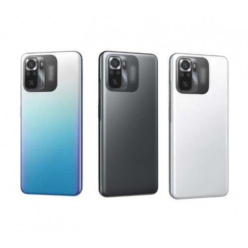 Задняя крышка совместимая с Xiaomi Poco M5s / серый / (со стеклом камеры) / HQ