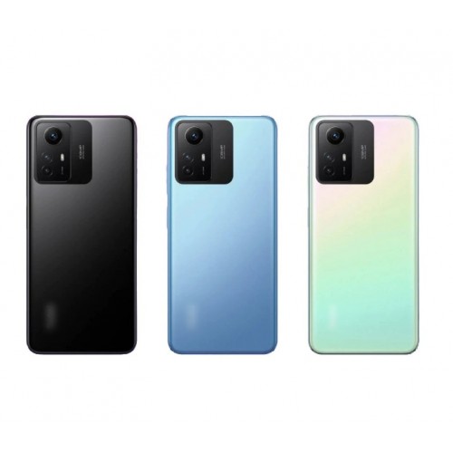 Задняя крышка совместимая с Xiaomi Redmi Note 12S / Onyx Black / (со стеклом камеры) HQ