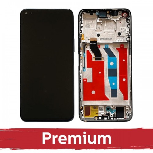 LCD ekranas suderinamas su Huawei Honor 50 Lite su rėmeliu / Space Silver / OEM
