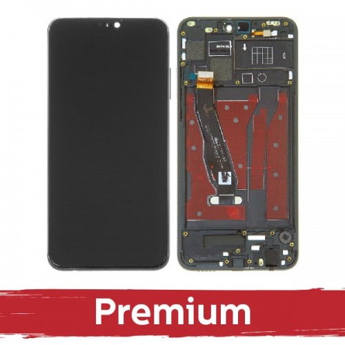 LCD дисплей совместимый с Huawei Honor 8X с рамкой / чёрный / OEM