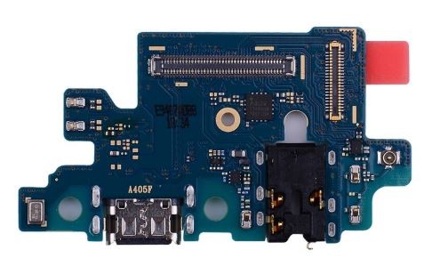 Flex Samsung A405 A40 2019 jungtimi, mikrofonu, ausinių jungtimi originalus (service pack)