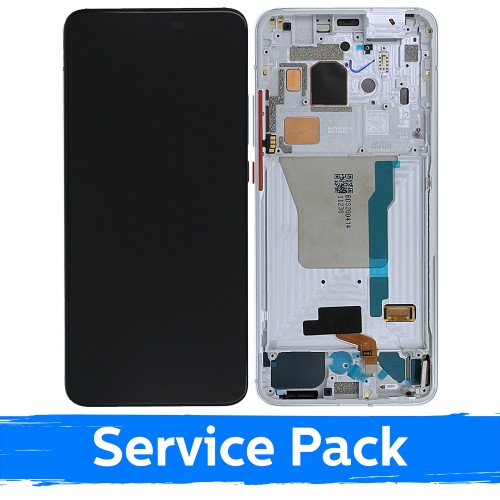 LCD Display Compatible With Xiaomi Poco F2 Pro With Frame / Phantom White / (Service Pack)