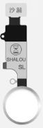 Flex iPhone 7/7 Plus/8/8 Plus HX ShaLou HOME sidabrinis