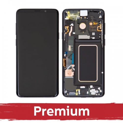 LCD дисплей для Samsung G965 S9 Plus с рамкой / Midnight Black / OEM