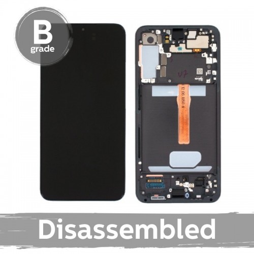LCD ekranas suderinamas su Samsung S906 S22 Plus su rėmeliu / Phantom Black / (9/10 Naudotas)