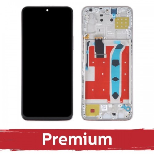 LCD Display Compatible With Huawei Honor X8 (4G) Black with Frame OEM