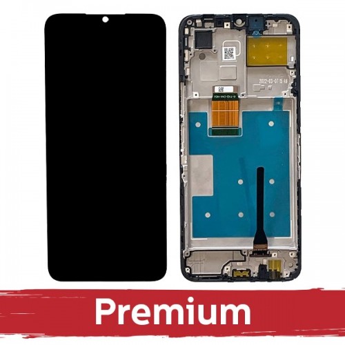 LCD ekranas, suderinamas su Huawei Honor X8 (5G) 2022, juodas, su rėmeliu, OEM