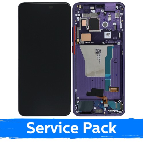 LCD ekranas, suderinamas su Xiaomi Poco F2 Pro, su rėmeliu / Electric Purple / (Service Pack)