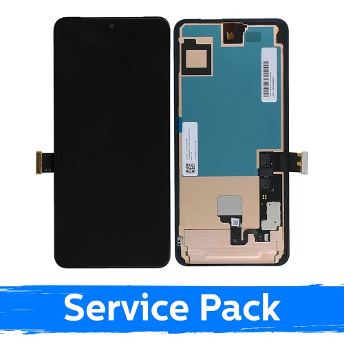 LCD ekranas, suderinamas su Google Pixel 8 Pro, juodas, su rėmeliu (Service Pack)