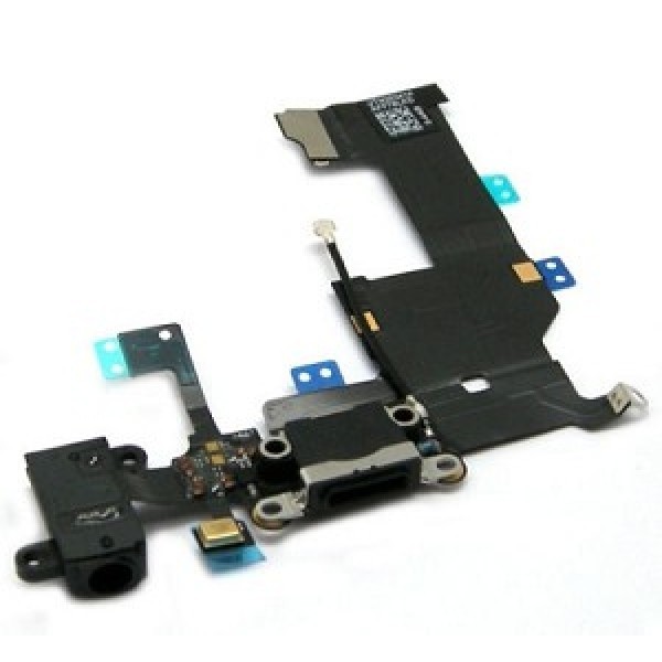 Flex iPhone 5G garso ir įkrovimo jungtis juodas naudotas ORG