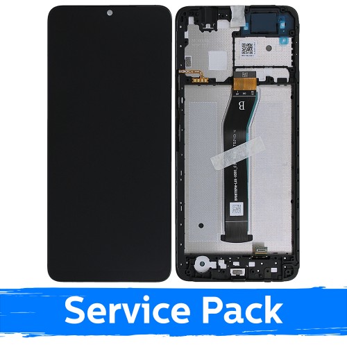 LCD Display Compatible With Xiaomi Redmi A3 / Poco C61 4G (2024) Black With Frame (Service Pack)