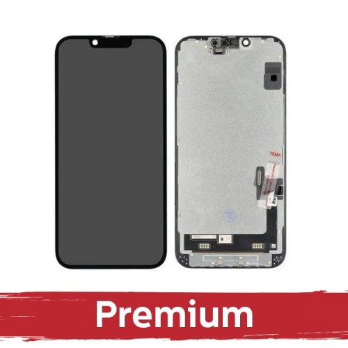 LCD ekranas, suderinamas su iPhone 15, juodas (INCELL / Premium)