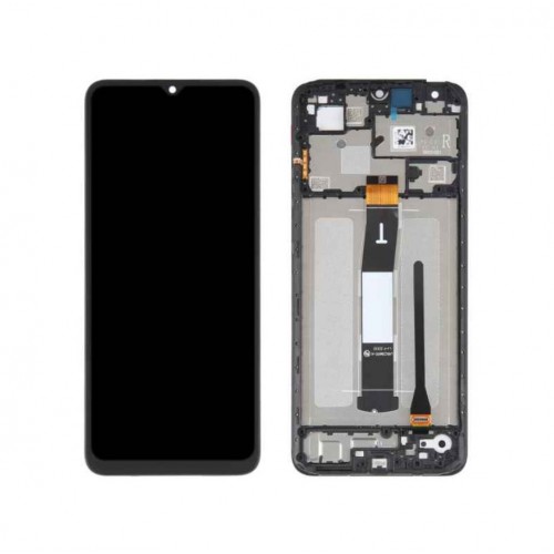 LCD ekranas, suderinamas su Xiaomi Redmi Note 13 5G su rėmeliu / Graphite Black / HQ
