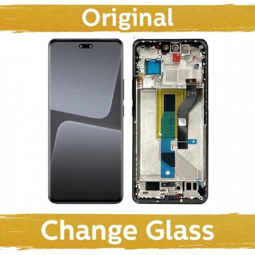 LCD ekranas, suderinamas su Xiaomi 13 Lite su rėmeliu / juodas (Atnaujintas: Kinija)