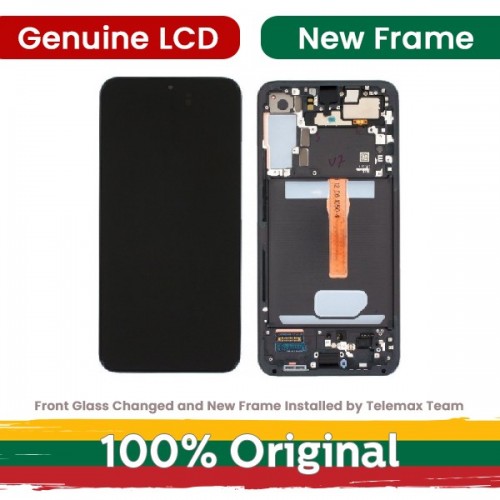 LCD ekranas, suderinamas su Samsung S906 S22 Plus su rėmeliu / žalias (Atnaujintas: Telemax)