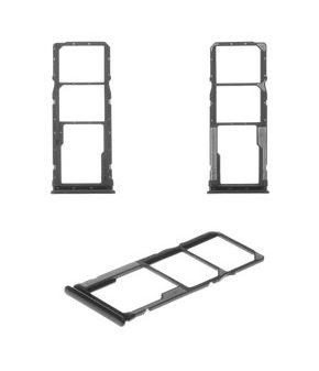 Лоток SIM-карты Xiaomi Redmi Note 8/Redmi Note 8 2021 Space Black Оригинал
