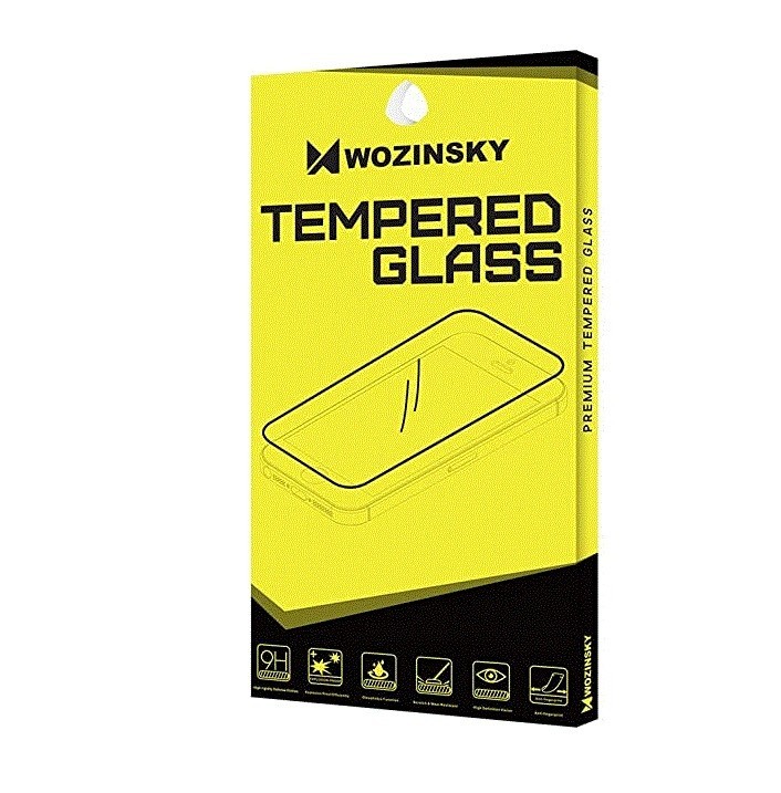 Grūdintas stiklas Wozinsky 5D Full Glue Samsung M515 M51 tinkamas dėklui juodas