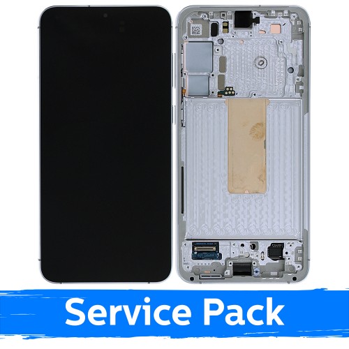 LCD ekranas suderinamas su Samsung S916 S23 Plus su rėmu / Lime / (Service Pack)