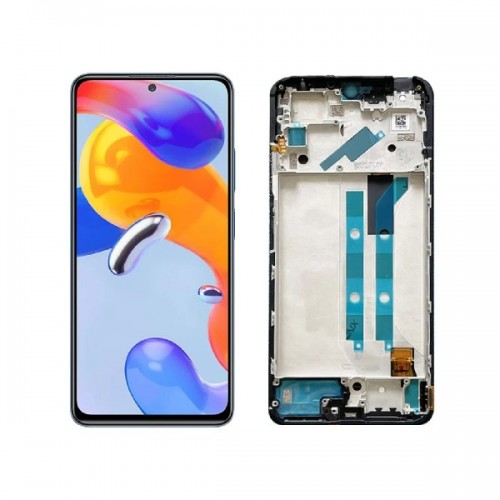 LCD ekranas skirtas Xiaomi Redmi Note 12 Pro 4G juodas su rėmeliu HQ
