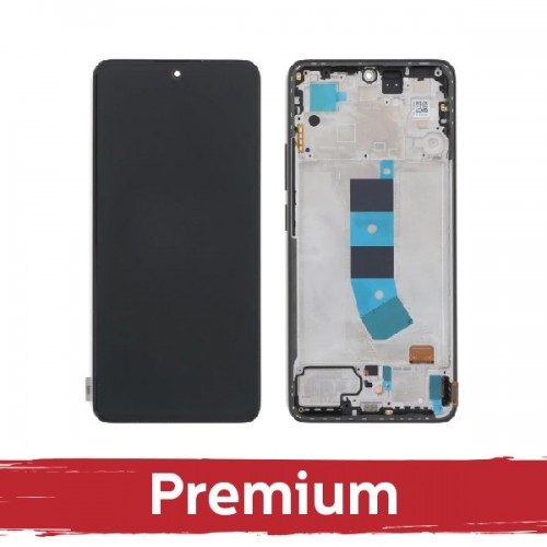 LCD ekranas skirtas Xiaomi Redmi Note 13 4G su rėmeliu / Mint Green / OEM