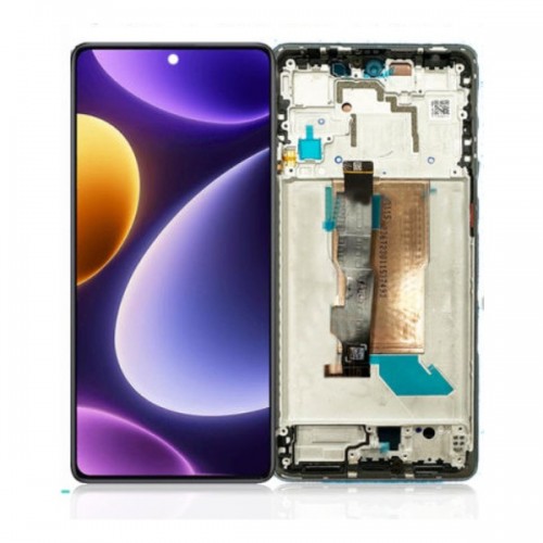 LCD дисплей совместимый с Xiaomi Poco F5 5G с рамкой / чёрный / HQ