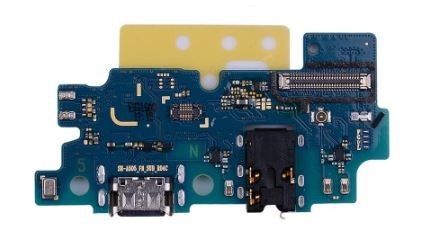 Шлейф Samsung A505 A50 2019 для разъёма питания, микрофона, разъёма наушников Оригинал (б/у Grade A)
