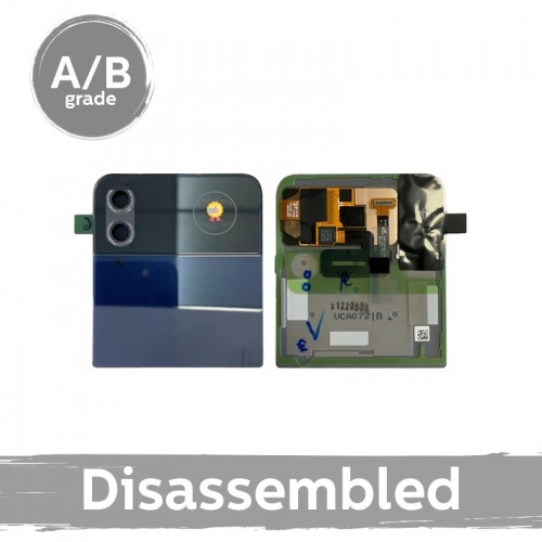 LCD ekranas skirtas Samsung F721 Z Flip4 (išorinis) su rėmeliu / mėlynas / (9/10 naudotas)