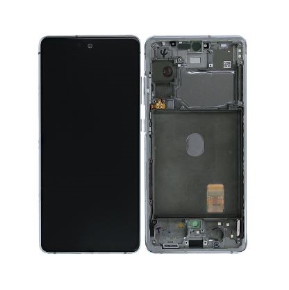 LCD screen Samsung G780/G781 S20 FE with touch screen and frame Cloud White original (service pack)