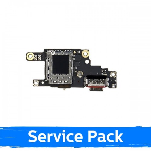 Įkrovimo jungtis skirta Xiaomi Poco F6 su flex kabeliu / Plata (Service Pack)