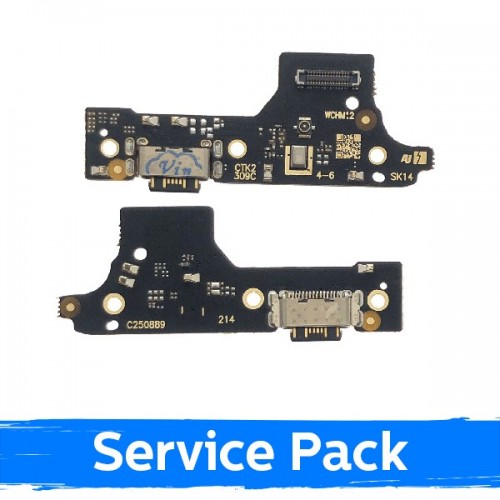 Įkrovimo jungtis skirta Xiaomi Redmi 12 4G su flex kabeliu / Plata (Service Pack)