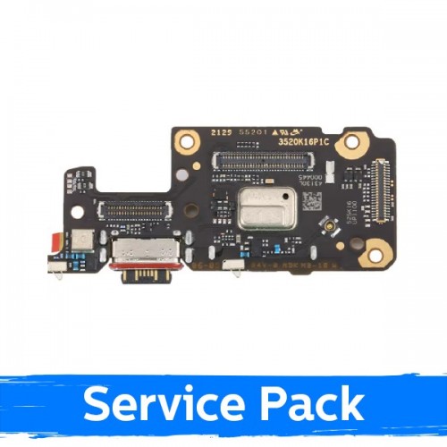 Įkrovimo jungtis skirta Xiaomi Redmi Note 11 Pro+ 5G su flex kabeliu / Plata (Service Pack)