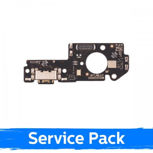 Įkrovimo jungtis skirta Xiaomi Redmi Note 12 5G su flex kabeliu / Plata (Service Pack)