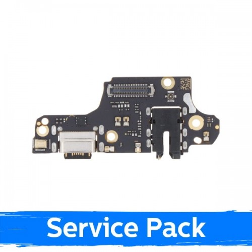 Įkrovimo jungtis skirta Xiaomi Redmi Note 9 Pro / Note 9S / Poco M2 Pro su flex kabeliu / Plata (Service Pack)